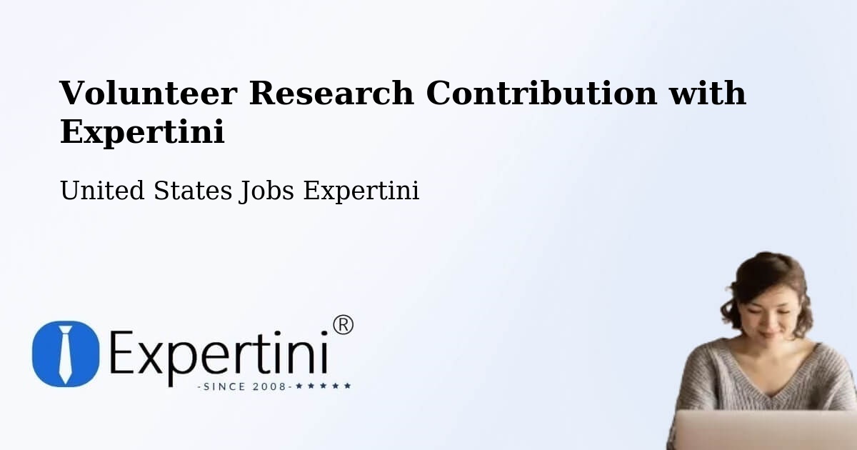 Volunteer Research Contribution Program – Bothell - United States Jobs Expertini